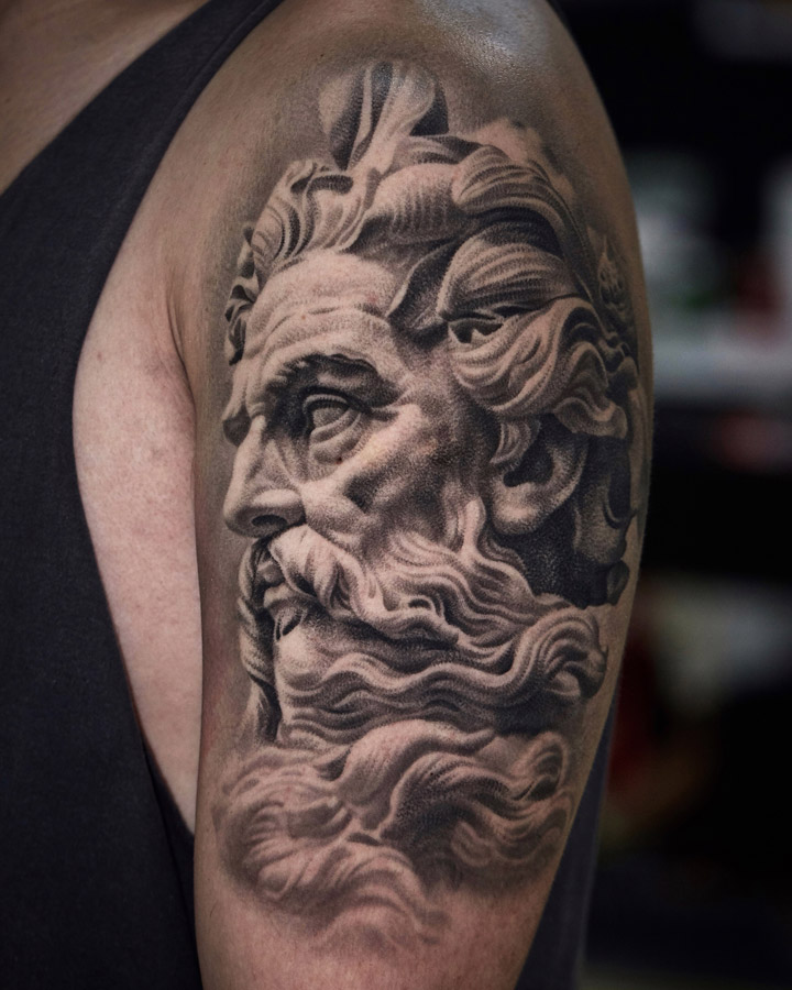 Classic Statue Tattoos By Kiljun Seoul Ink Tattoo